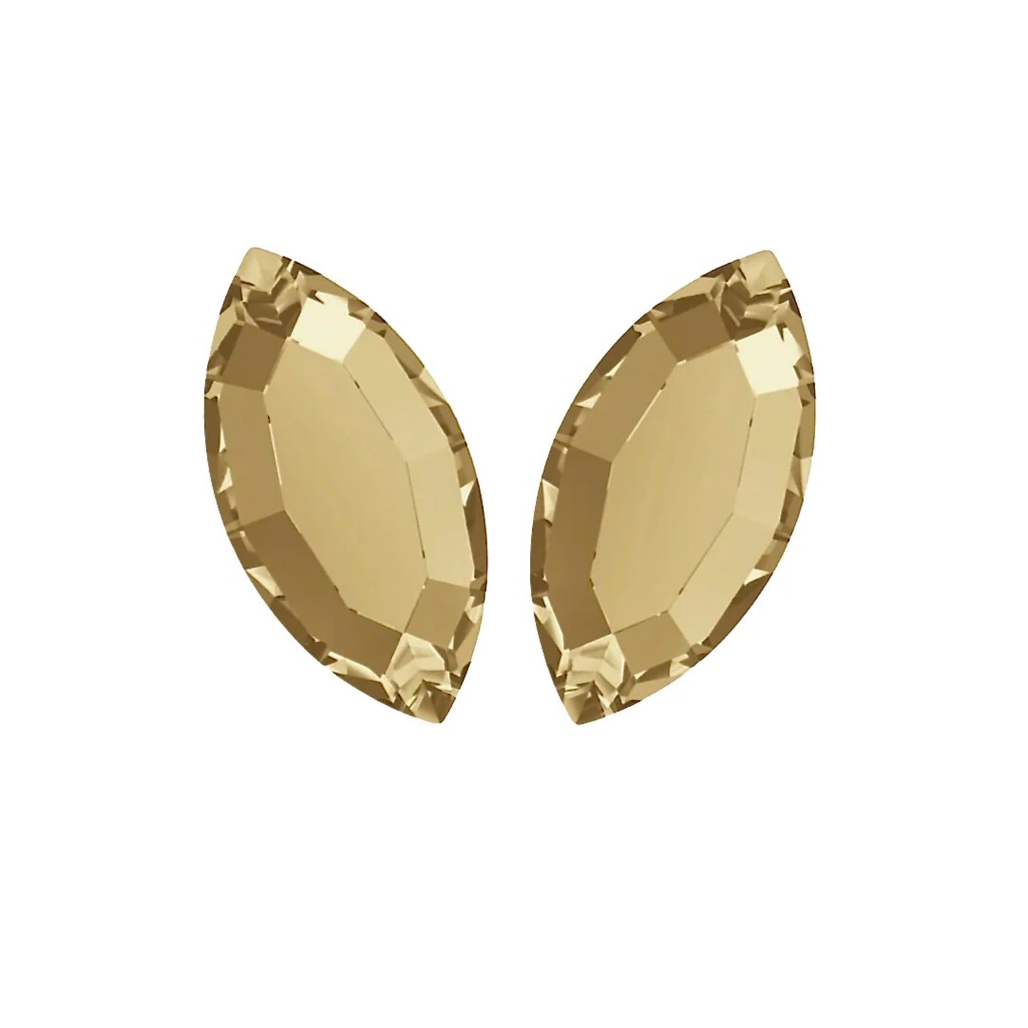 Crystal Golden Honey Navette GlowGems