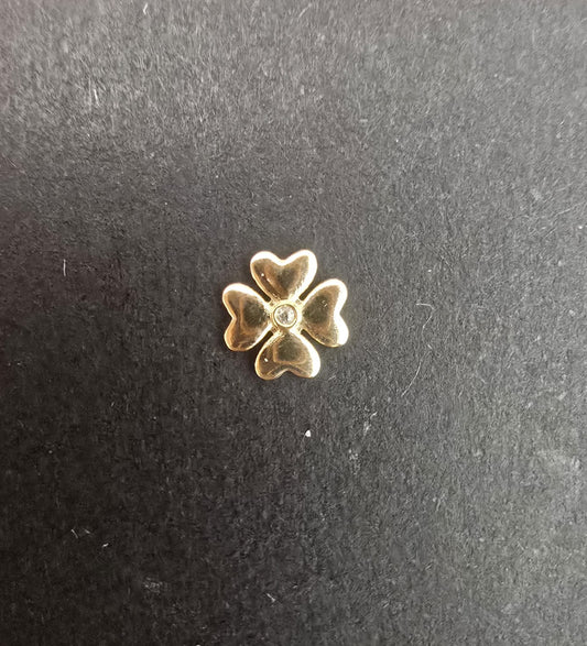 Charm Oro 18k Clover with